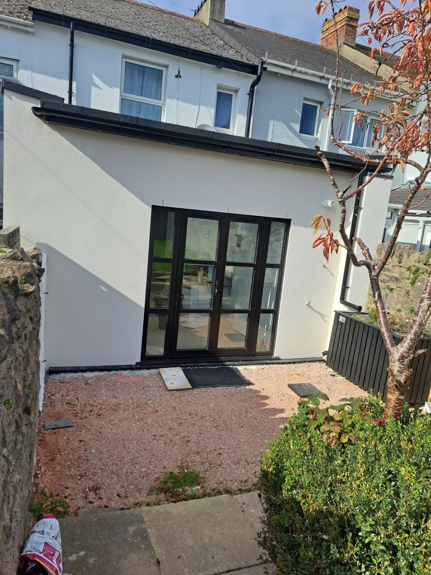 House extension: rear flat roof, completed work, supplied project photograph