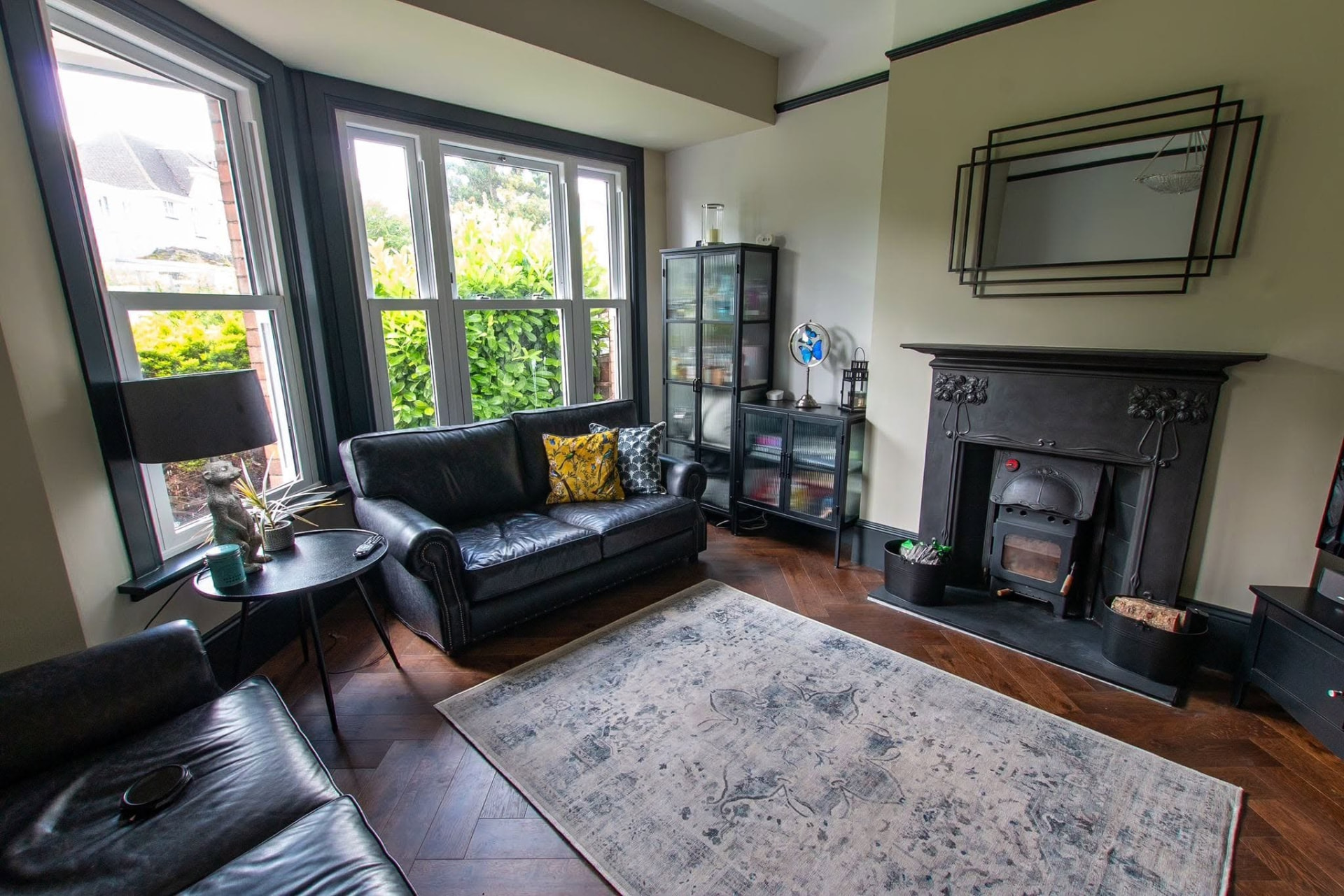 Home refurbishment: living room, completed work, supplied project photograph