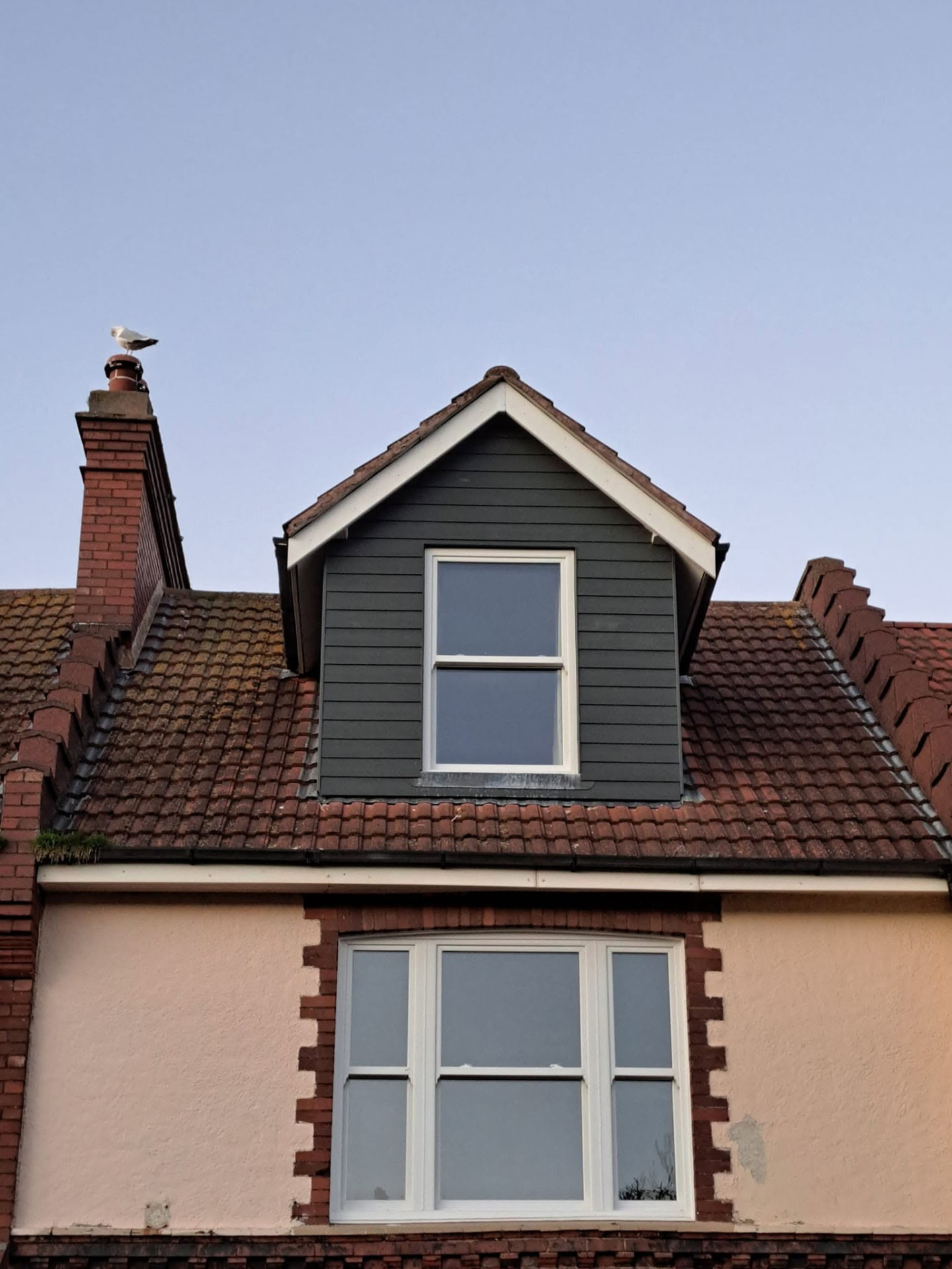 House extension: loft dormer, completed work, supplied project photograph