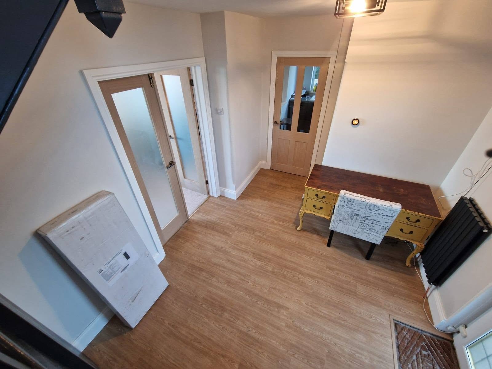 Home refurbishment: hallway, completed work, supplied project photograph