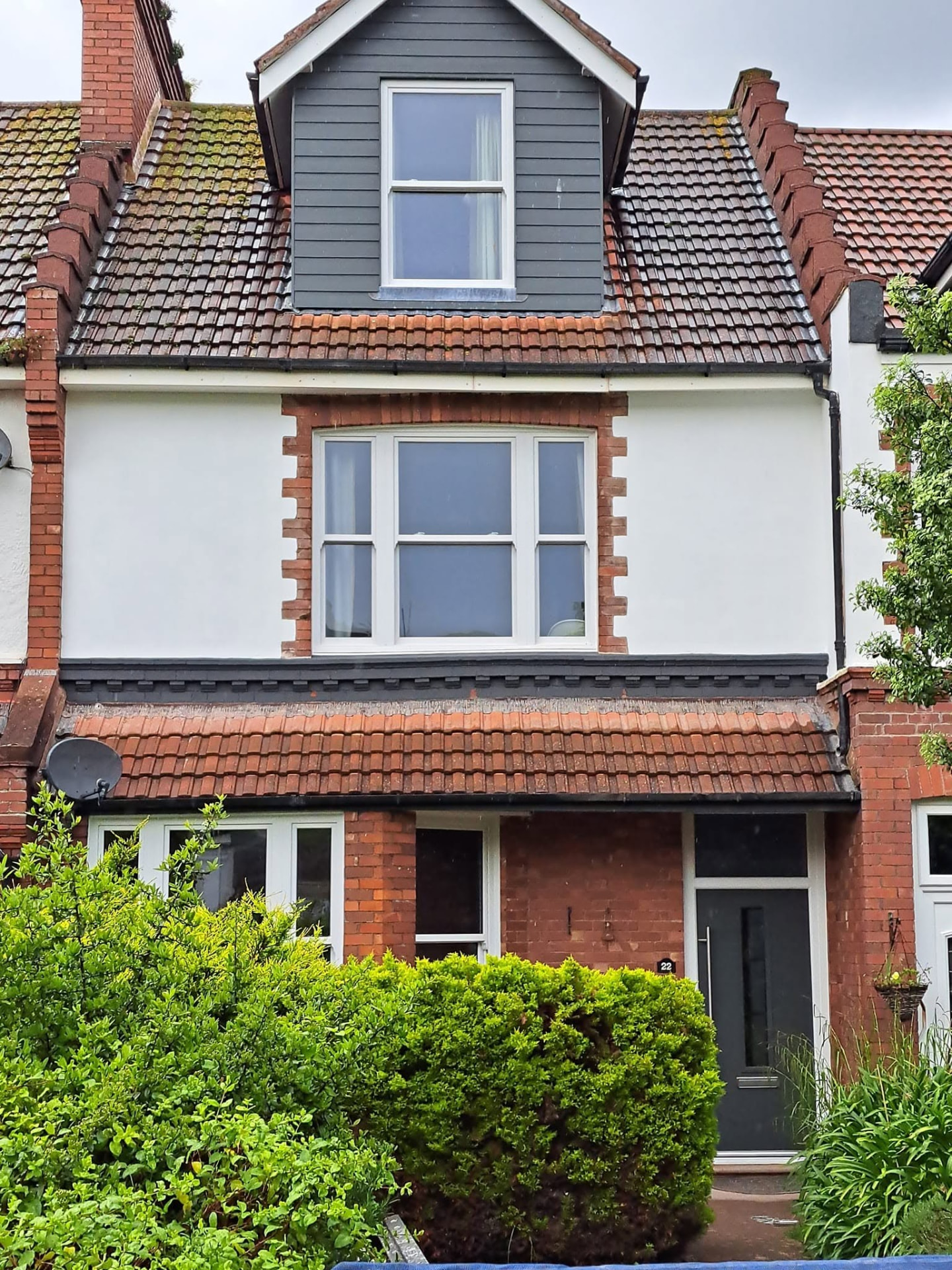 House extension: loft dormer, completed work, supplied project photograph