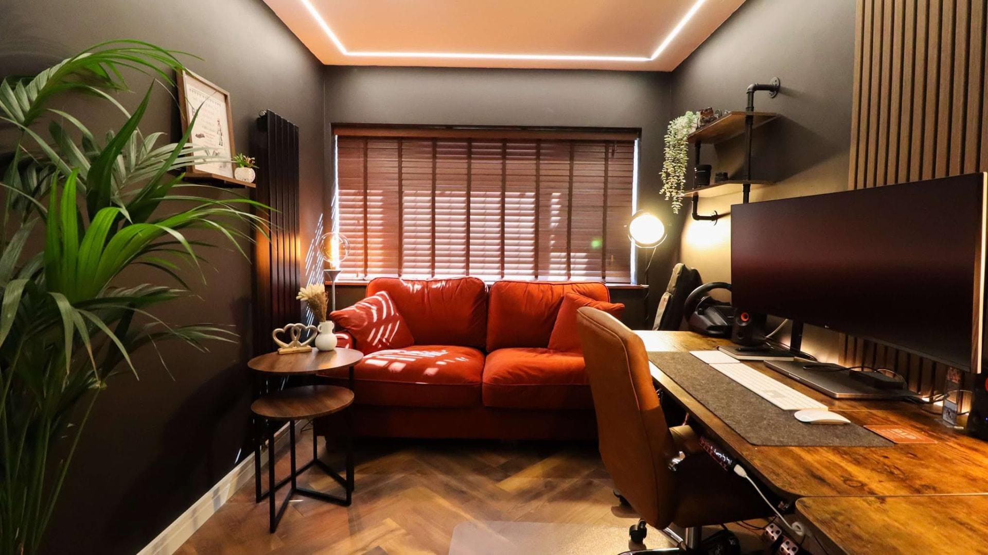 Home refurbishment: home office, completed work, supplied project photograph