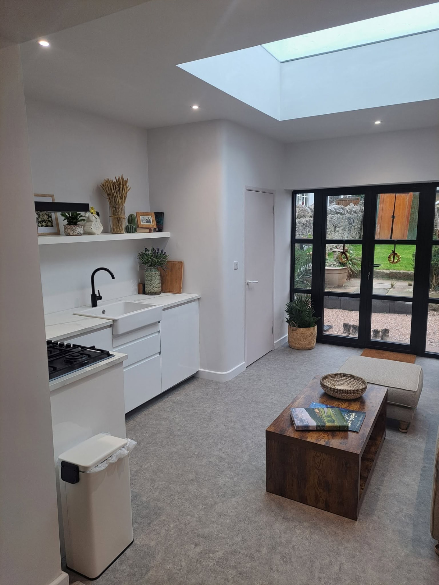 House extension: kitchen roof lantern, completed work, supplied project photograph