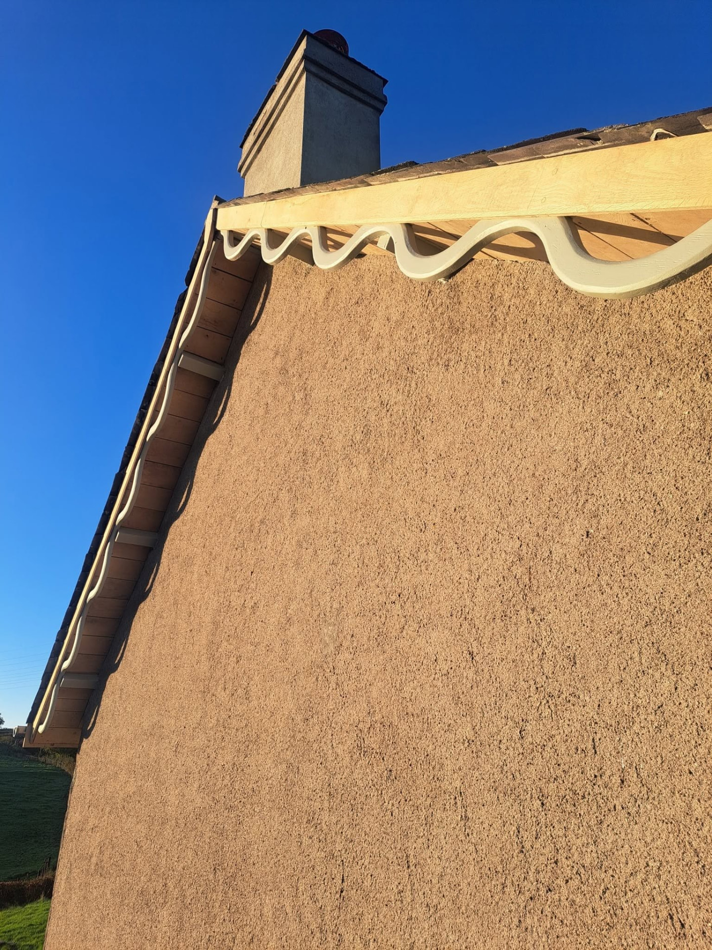 Home refurbishment: farmhouse bargeboards, completed work, supplied project photograph