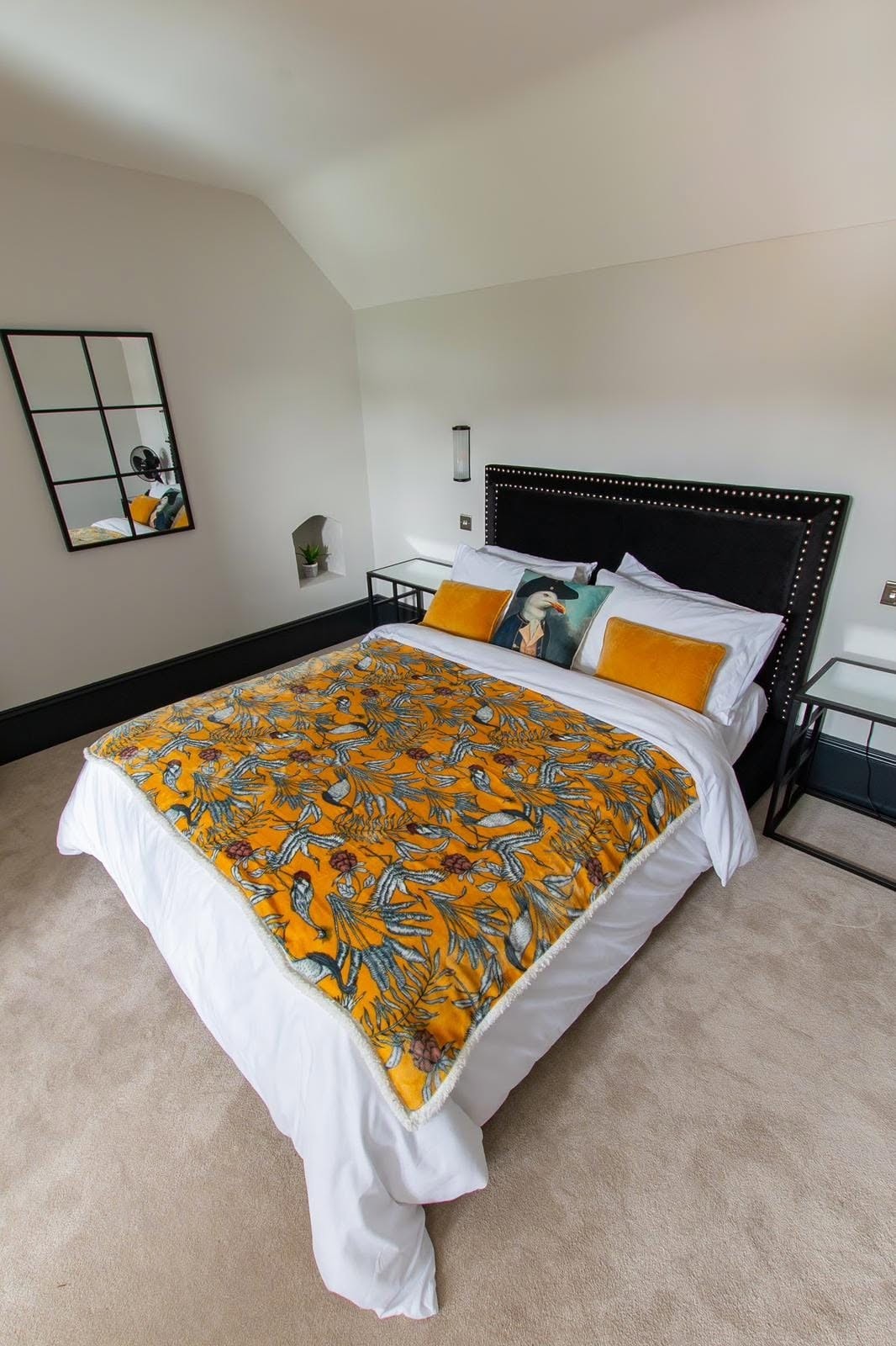 Home refurbishment: bedroom, completed work, supplied project photograph