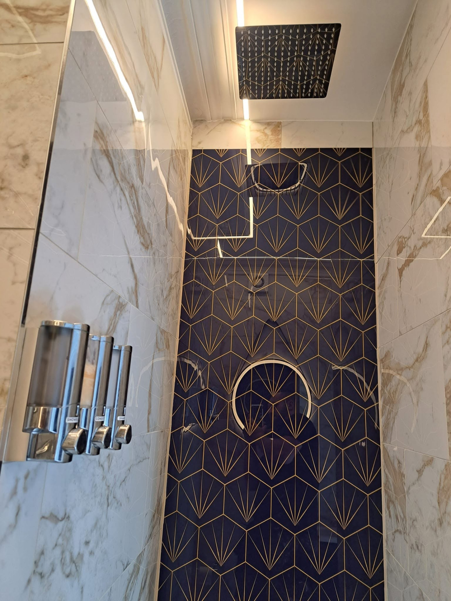 Home refurbishment: shower room, completed work, supplied project photograph