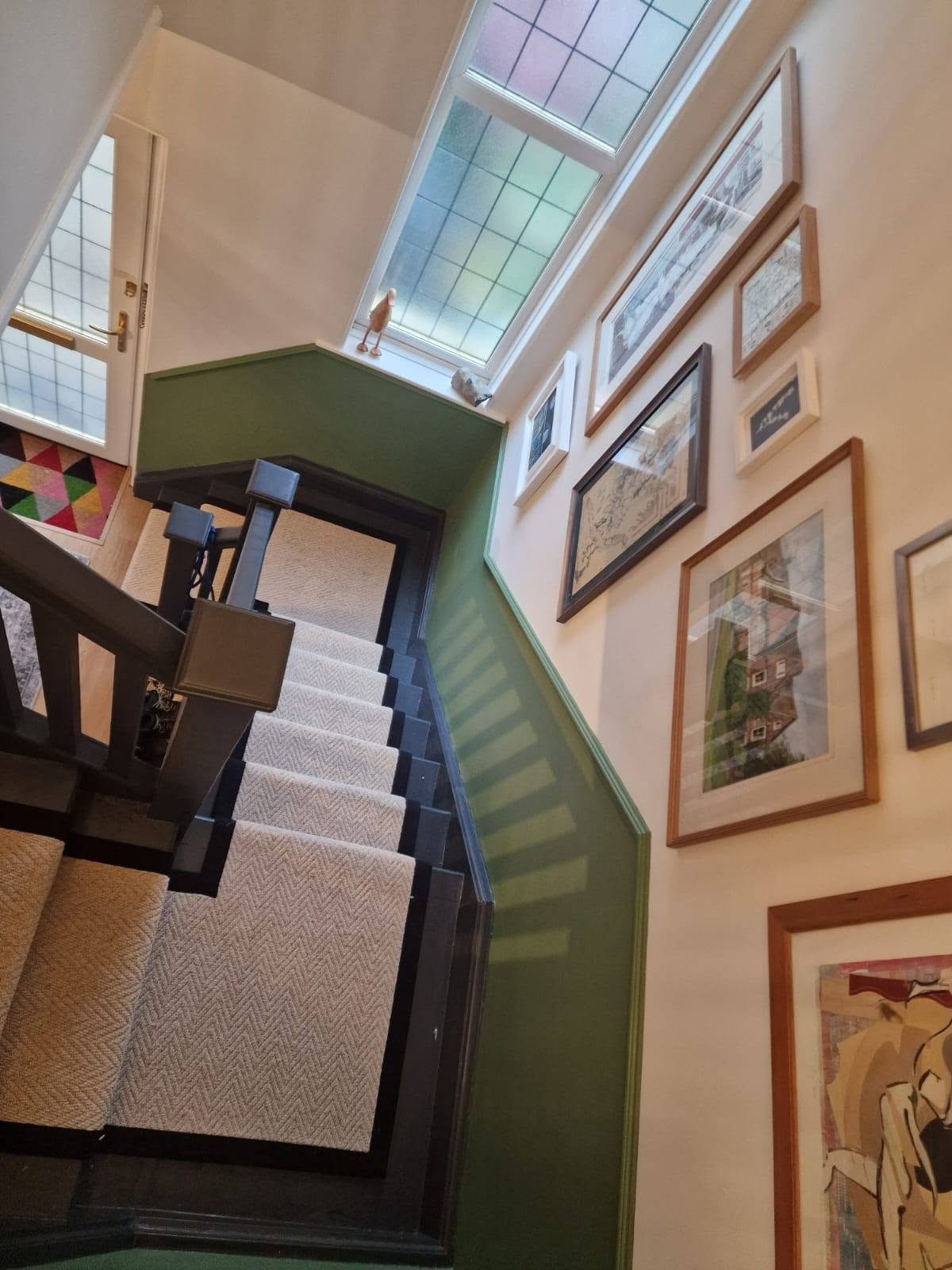 Home refurbishment: staircase, completed work, supplied project photograph