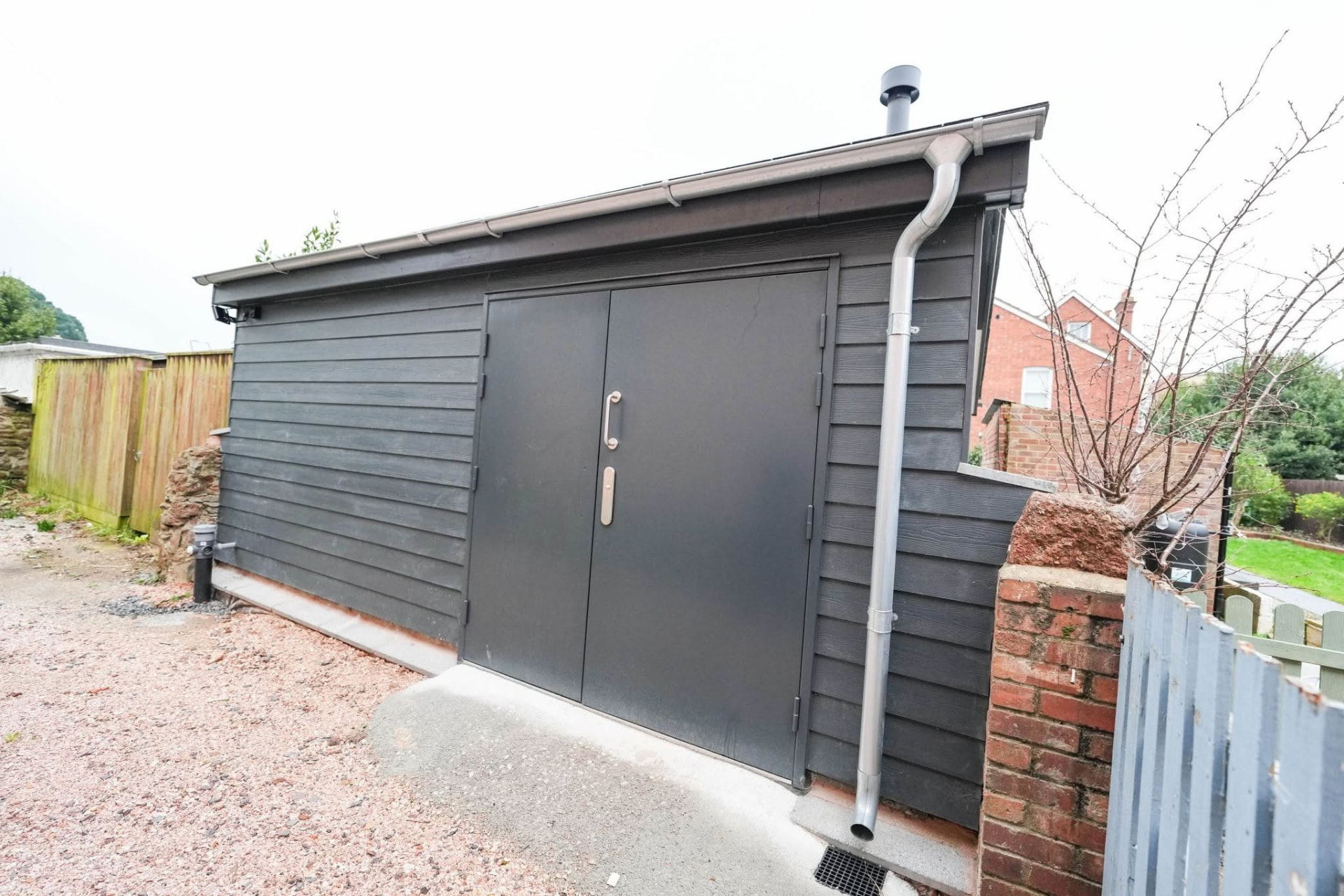 House extension: garden room exterior, completed work, supplied project photograph