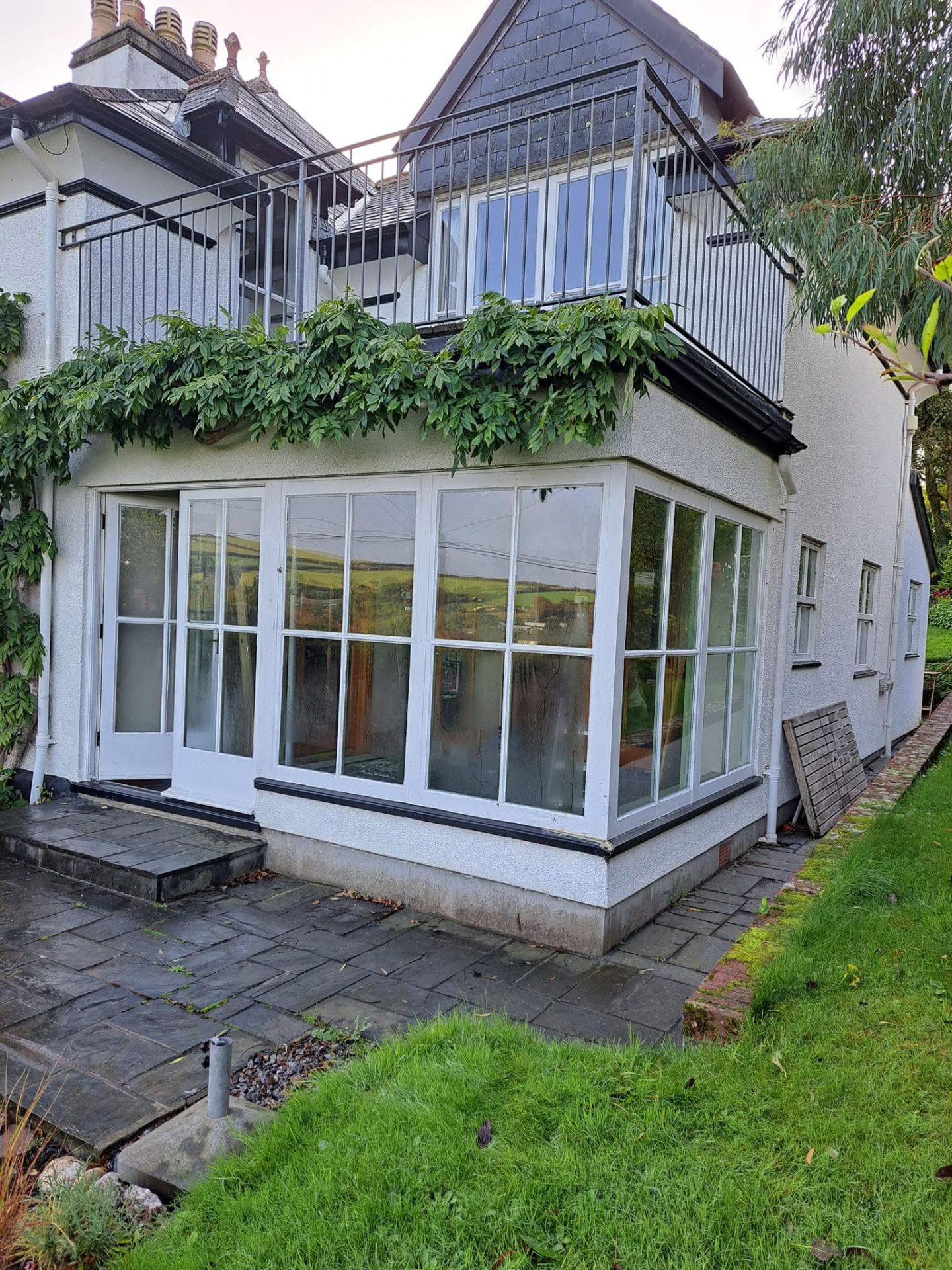 House extension: glazed garden room, completed work, supplied project photograph